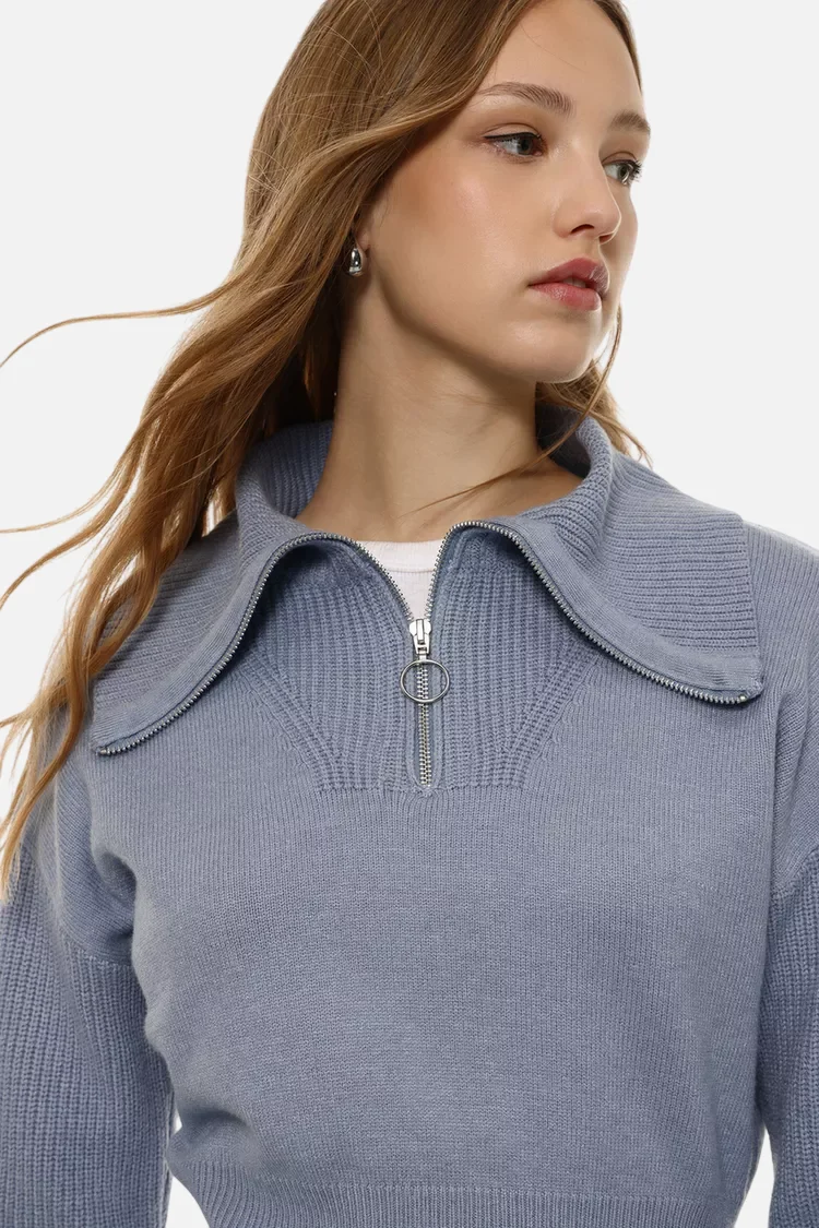 Zip neck jumper - Image 3